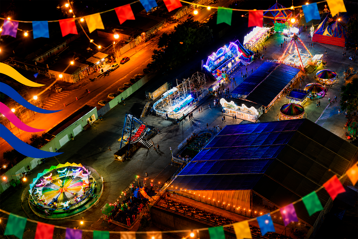 Parque de diversões do Vila Junina